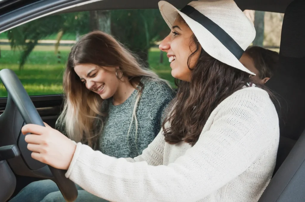 Female driving instructor in Hanley providing calm, supportive lessons for learners.